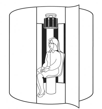 Figure: Enclosed rotatory chair.  From Hain (1997).