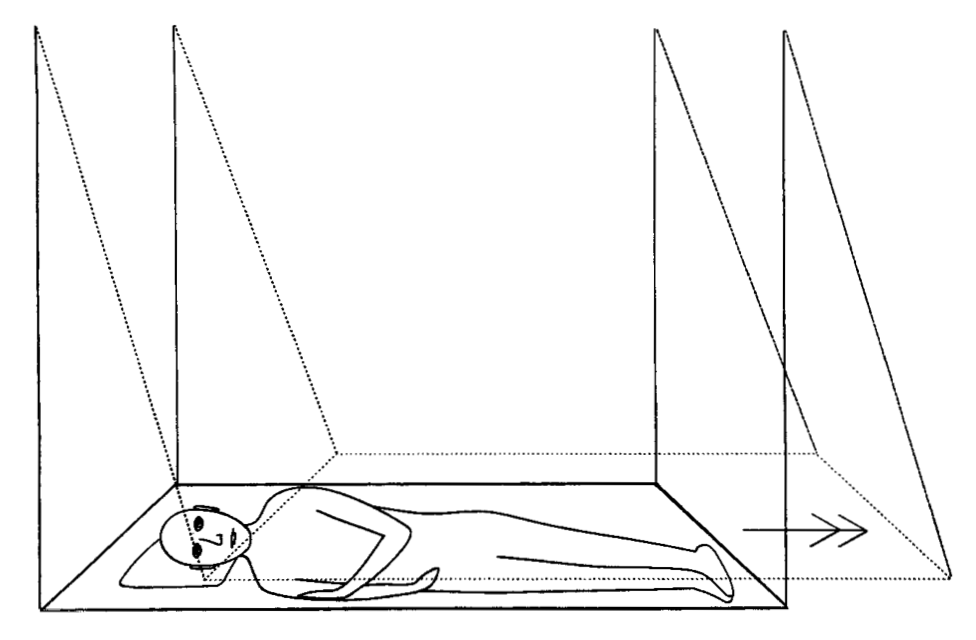 Figure: Parallel swing for testing otolith function.  From Gresty and Bronstein (1992).