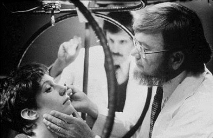 Figure: David Robinson examining a patient.  From https://hub.jhu.edu/2016/10/25/david-robinson-obituary-biomedical-engineering/